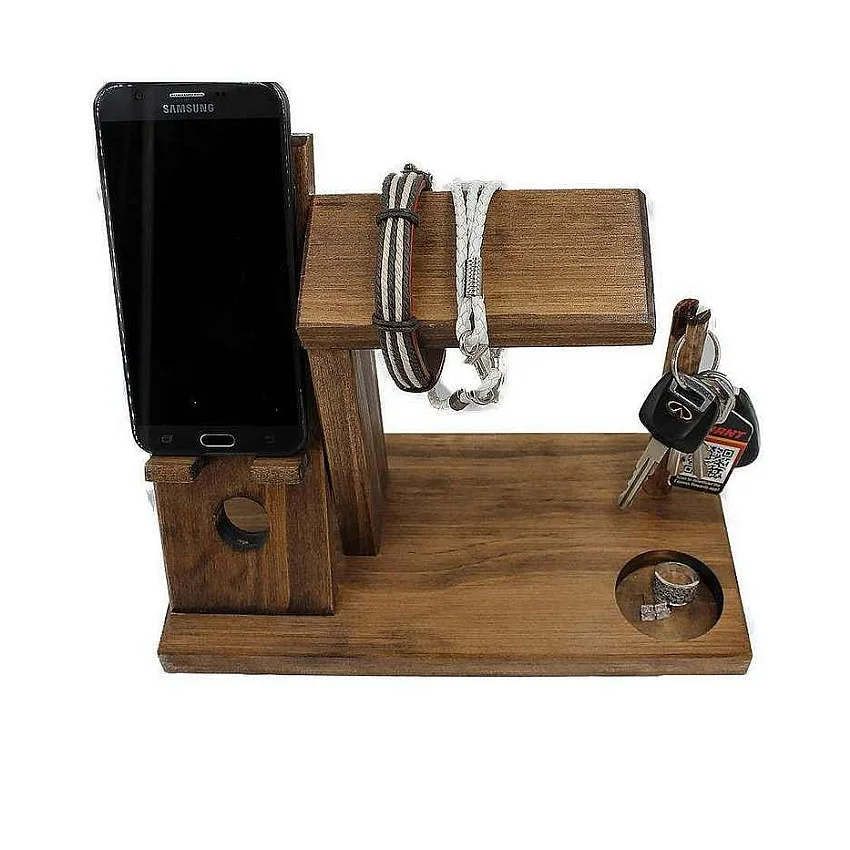 Kişiye Özel - Ahşap Katlı Aksesuar Standı