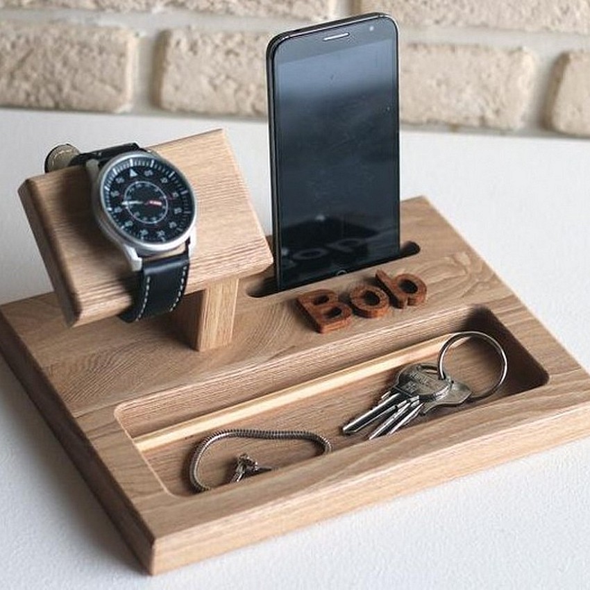 Kişiye Özel - Ahşap Station Tasarım Aksesuar Standı 