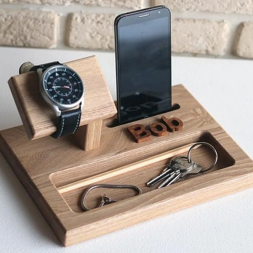 Kişiye Özel - Ahşap Station Tasarım Aksesuar Standı 