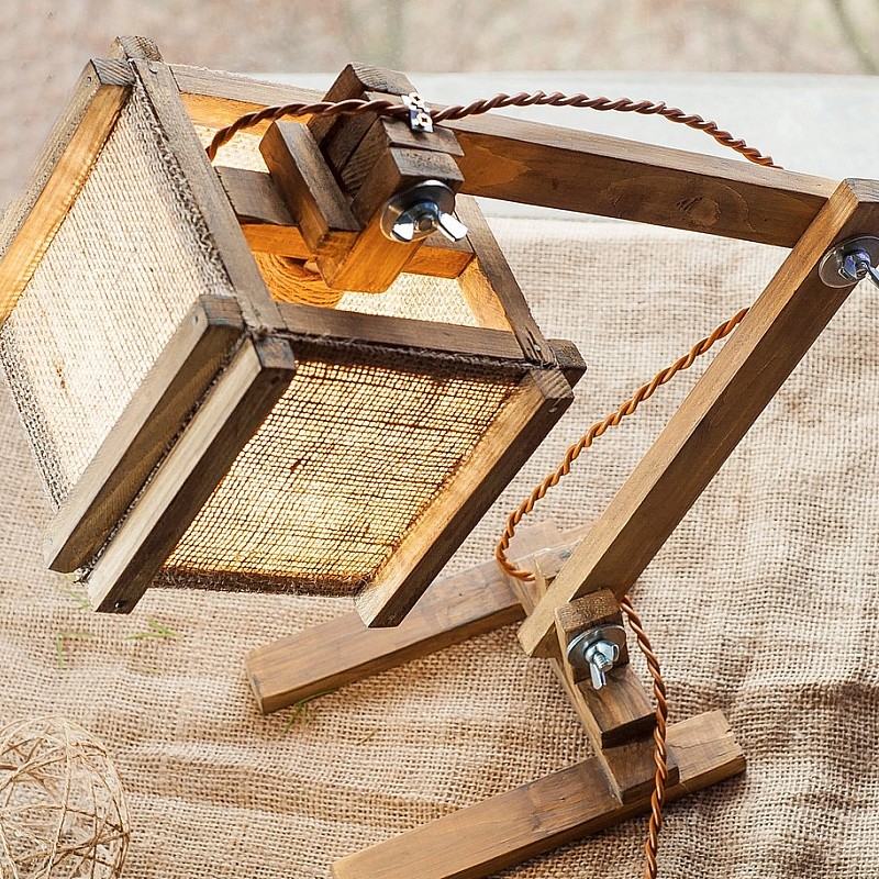 Kişiye Özel - Ahşap Masaüstü Lamba Sturdy Özel Tasarım