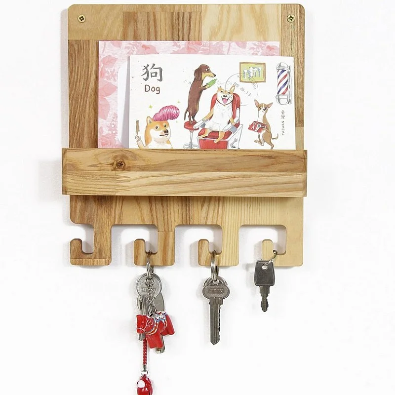 Kişiye Özel - Ahşap Kapı Yanı Anahtarlık Hook Tasarım