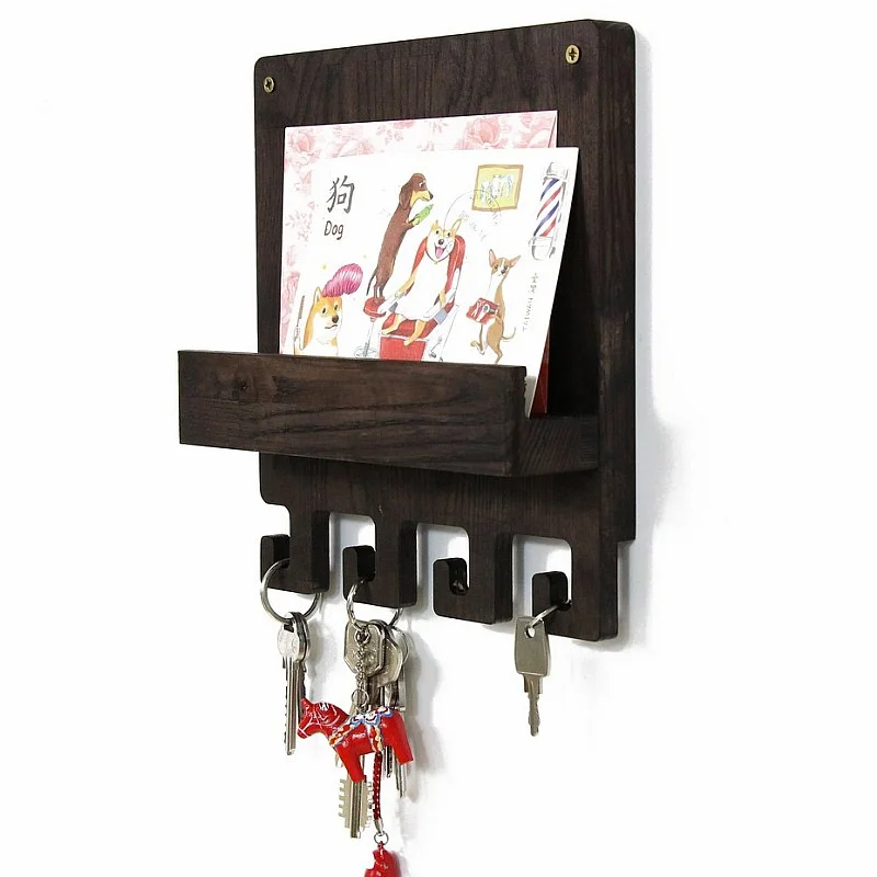 Kişiye Özel - Ahşap Kapı Yanı Anahtarlık Hook Tasarım