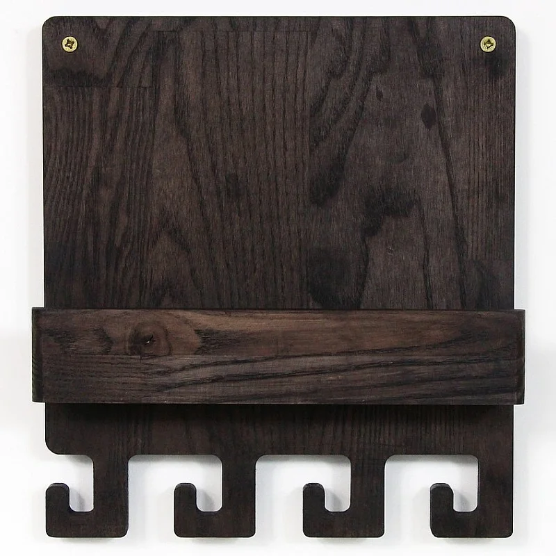 Kişiye Özel - Ahşap Kapı Yanı Anahtarlık Hook Tasarım