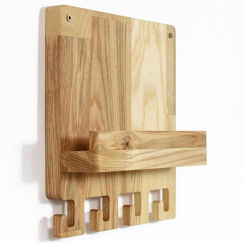 Kişiye Özel - Ahşap Kapı Yanı Anahtarlık Hook Tasarım