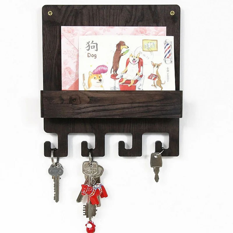 Kişiye Özel - Ahşap Kapı Yanı Anahtarlık Hook Tasarım