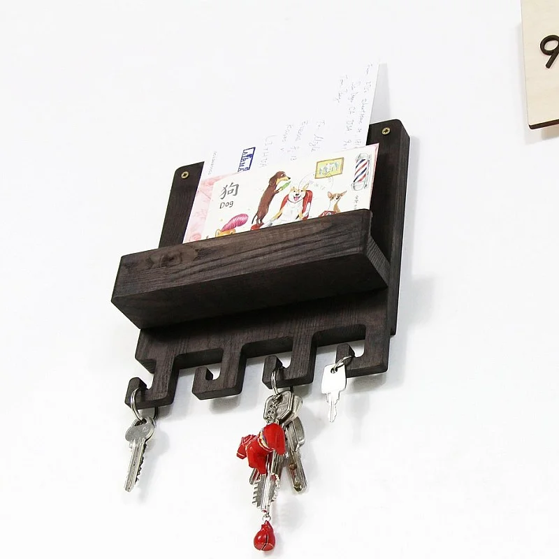 Kişiye Özel - Ahşap Kapı Yanı Anahtarlık Hook Tasarım