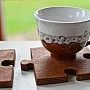 Kişiye Özel - Ahşap El İşçilikli Puzzle Kalın Tasarım Bardak Altlığı Kişiye Özel - Ahşap El İşçilikli Puzzle Kalın Tasarım Bardak Altlığı