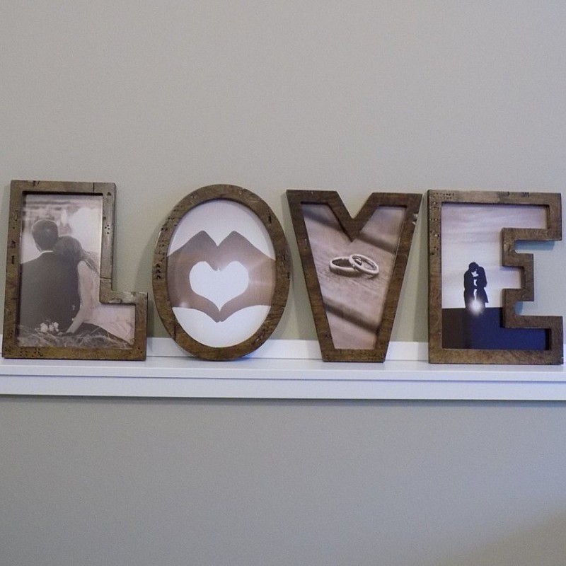 Kişiye Özel - Ahşap İsimli Her Harf Bir Çerçeve