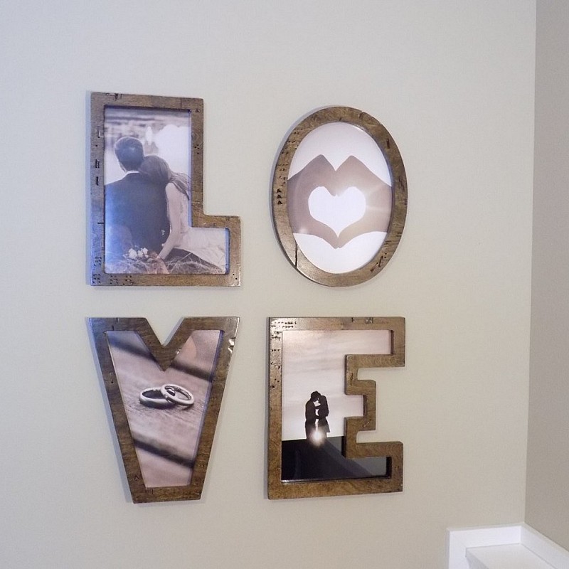 Kişiye Özel - Ahşap İsimli Her Harf Bir Çerçeve