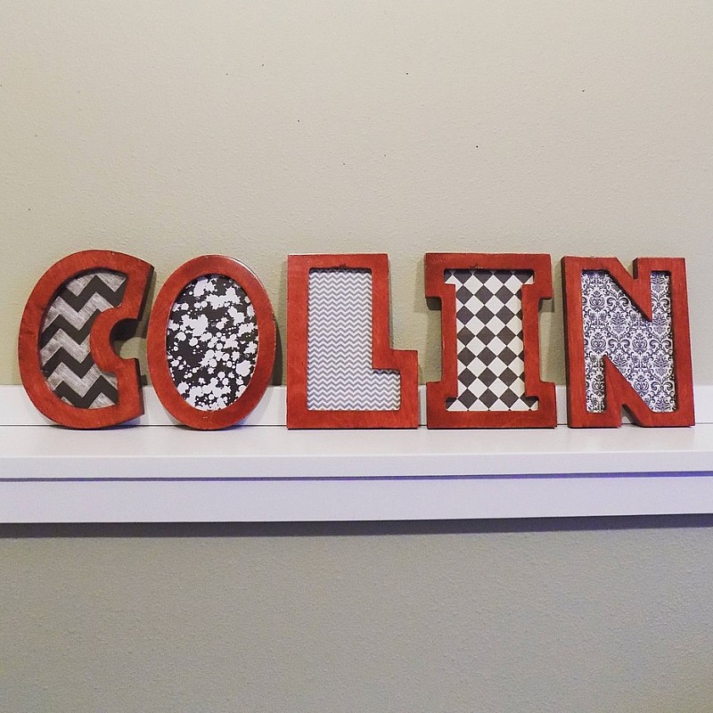 Kişiye Özel - Ahşap İsimli Her Harf Bir Çerçeve