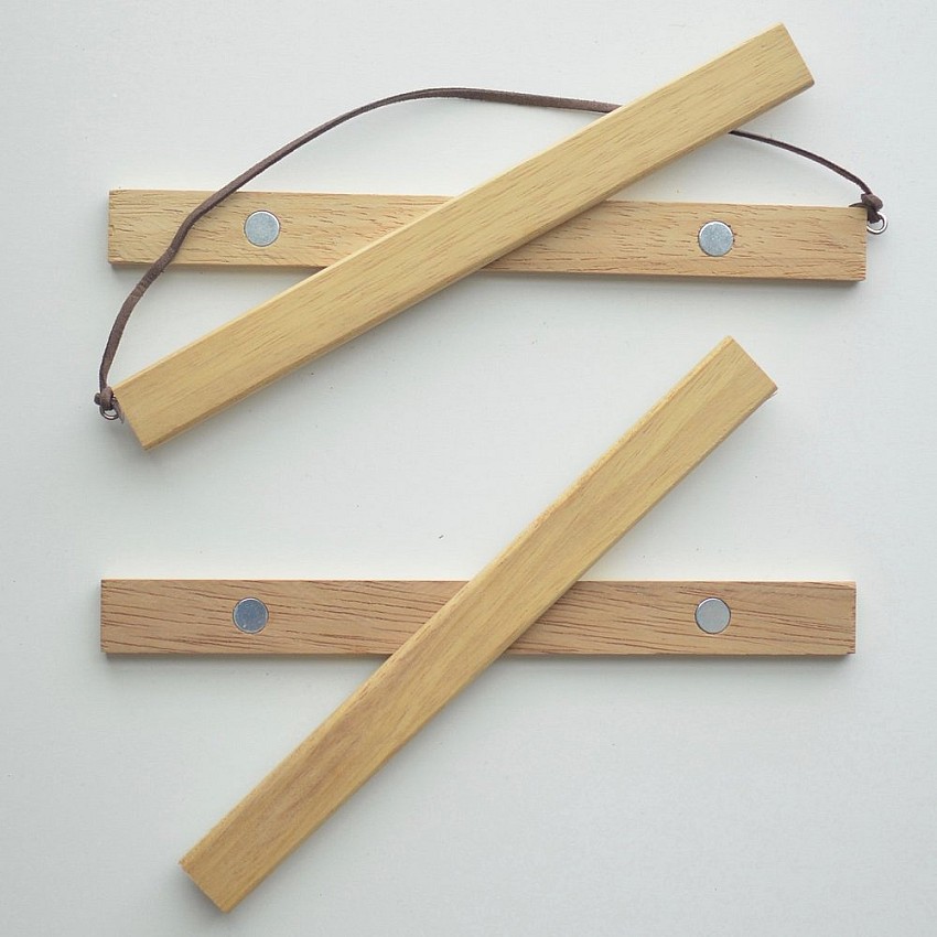 Kişiye Özel - Ahşap Resim Afiş Asımı İçin Özel Tasarım Mıknatıslı Çerçeve