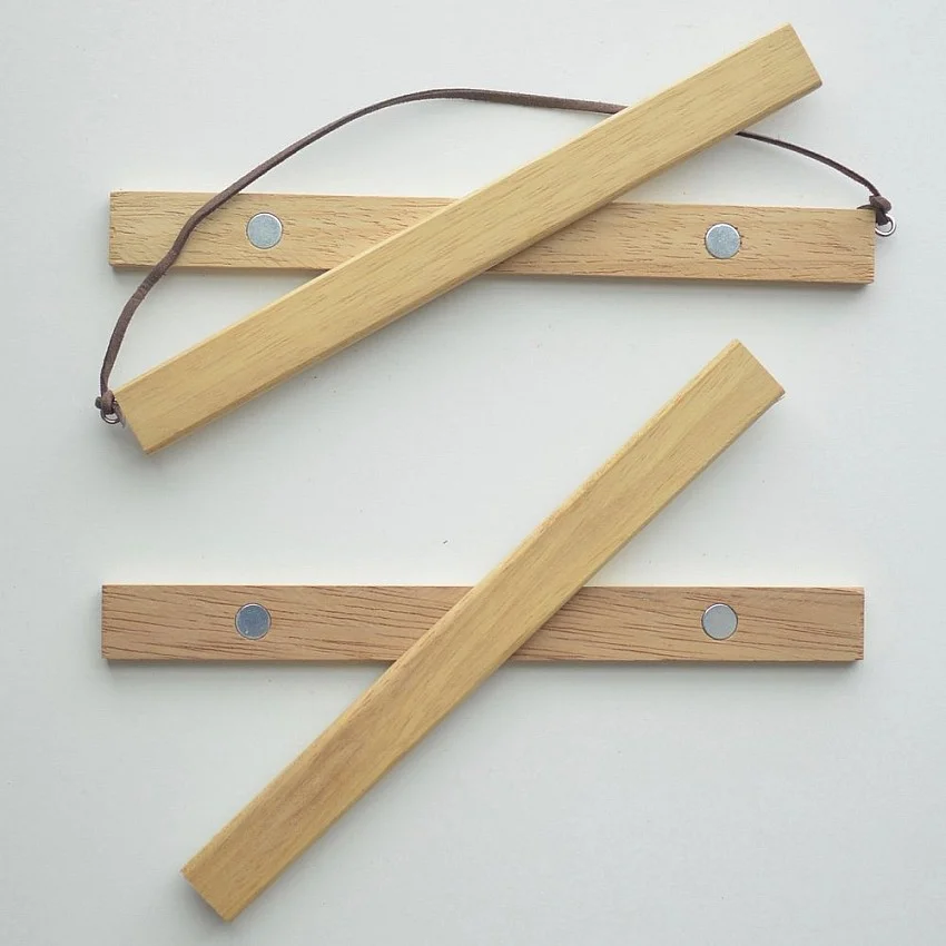 Kişiye Özel - Ahşap Resim Afiş Asımı İçin Özel Tasarım Mıknatıslı Çerçeve