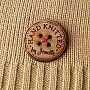 Kişiye Özel - Ahşap Yuvarlak Düğme
