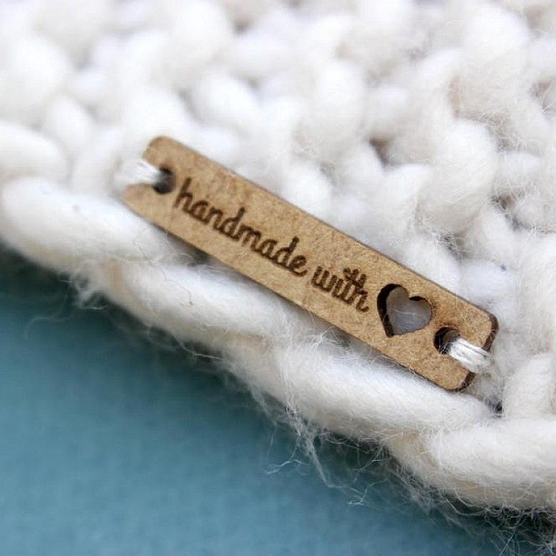 Kişiye Özel - Ahşap Dikdörtgen Etiket