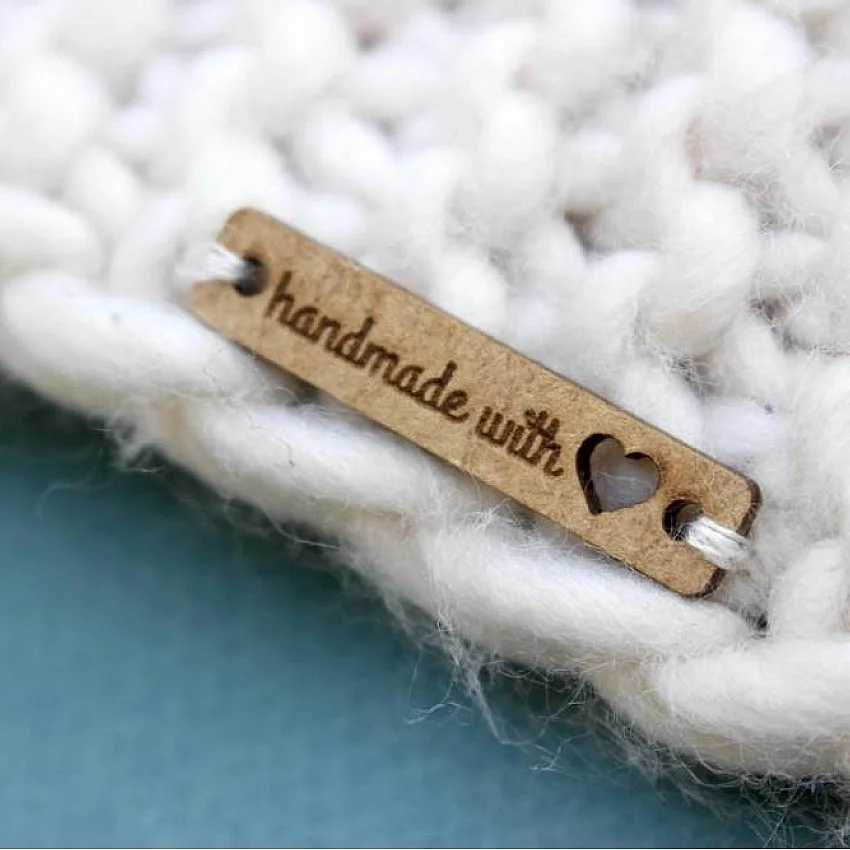 Kişiye Özel - Ahşap Dikdörtgen Etiket