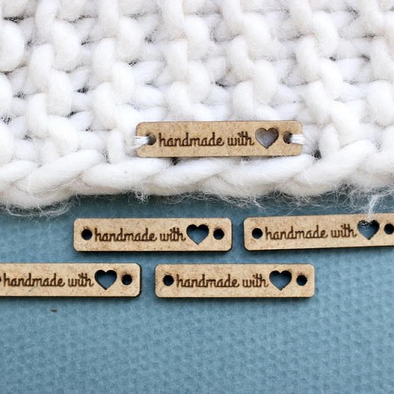 Kişiye Özel - Ahşap Dikdörtgen Etiket