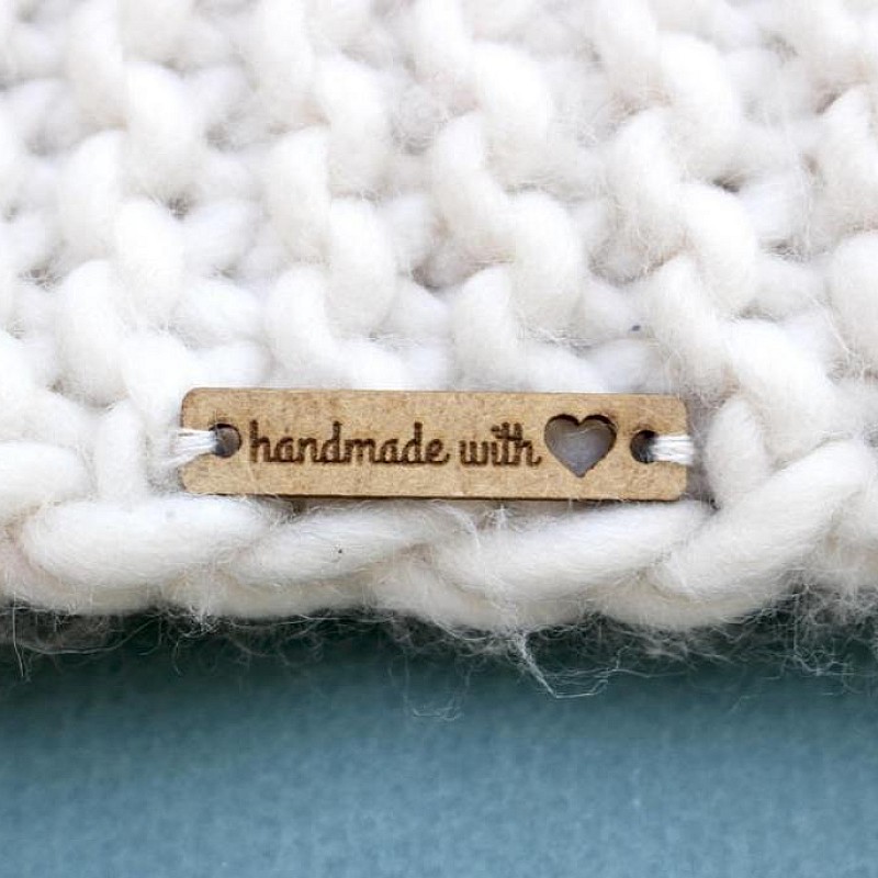 Kişiye Özel - Ahşap Dikdörtgen Etiket