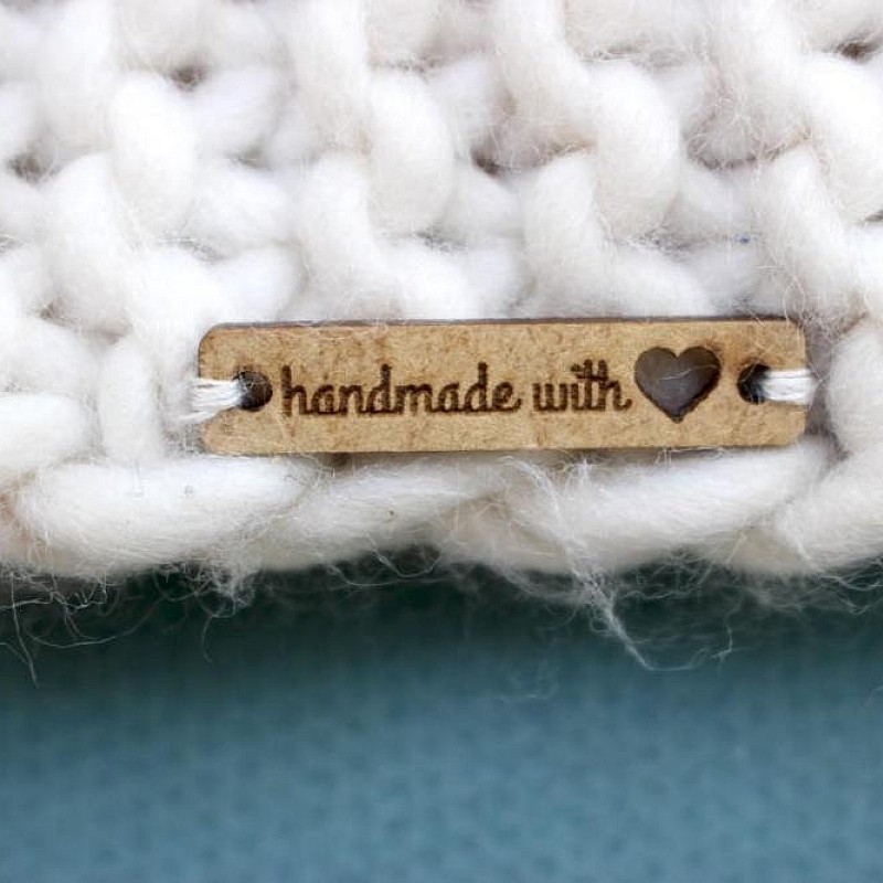 Kişiye Özel - Ahşap Dikdörtgen Etiket