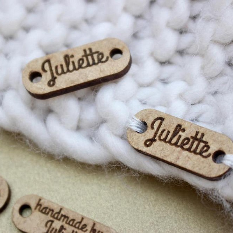 Kişiye Özel - Ahşap Elips Etiket