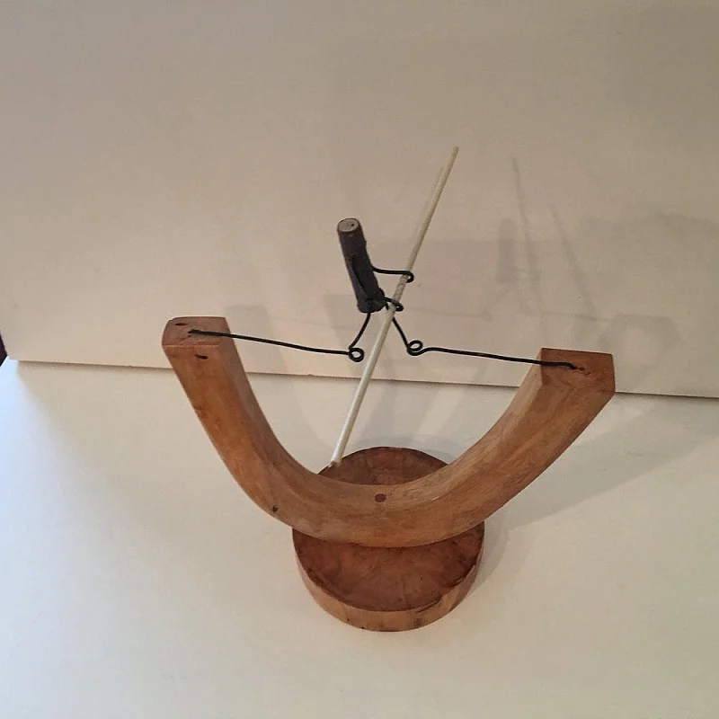 Kişiye Özel - Ahşap Masaüstü İp Üstünde Yürüyen Dal Figürleri