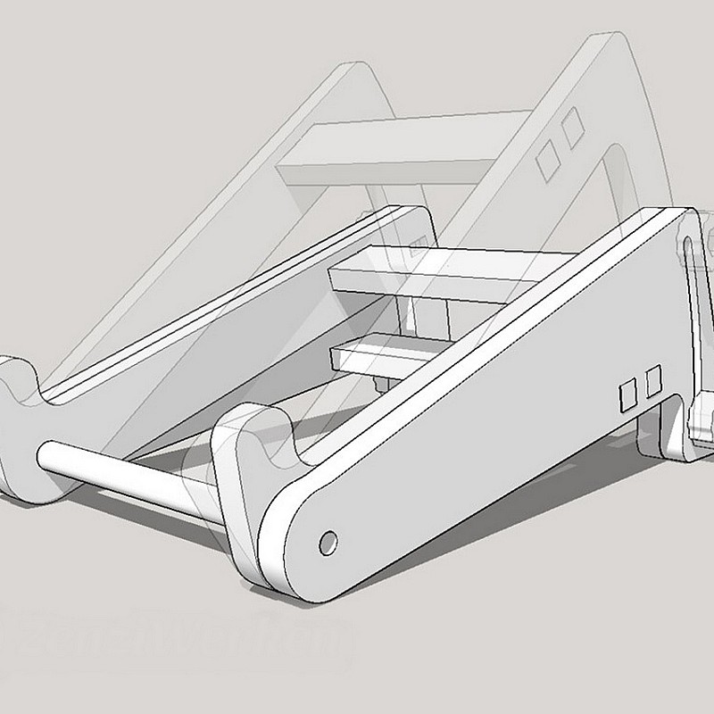 Kişiye Özel - Ahşap İpad Sehpası Werken Tasarım