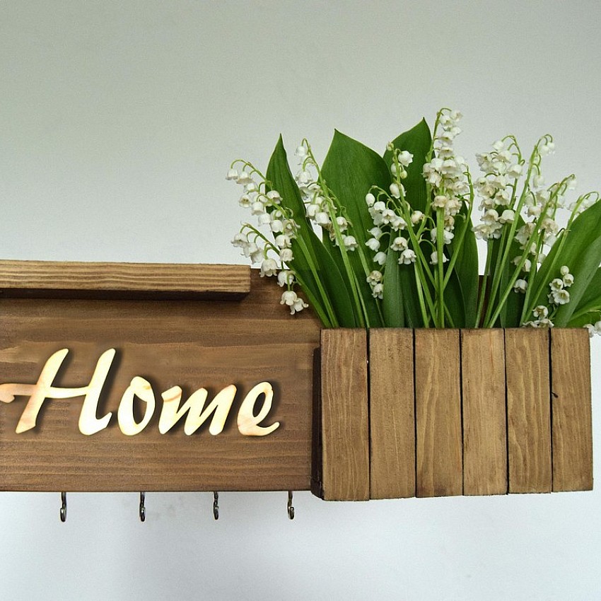 Kişiye Özel - Ahşap Cepli Kapı Anahtarlığı