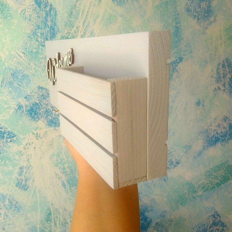 Kişiye Özel - Ahşap Cepli Kapı Anahtarlığı