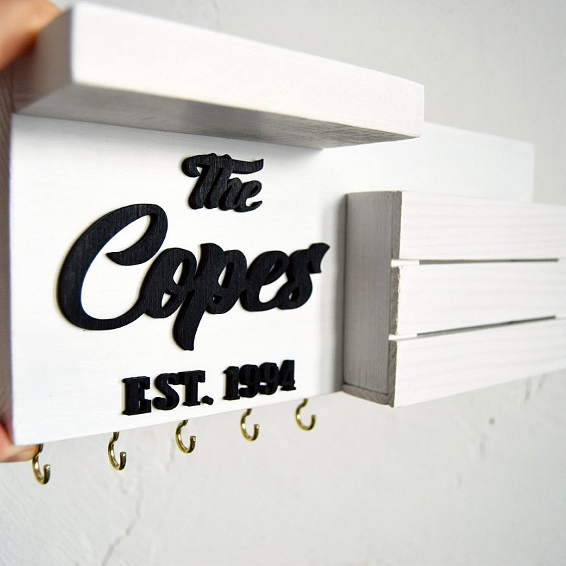 Kişiye Özel - Ahşap Cepli Kapı Anahtarlığı