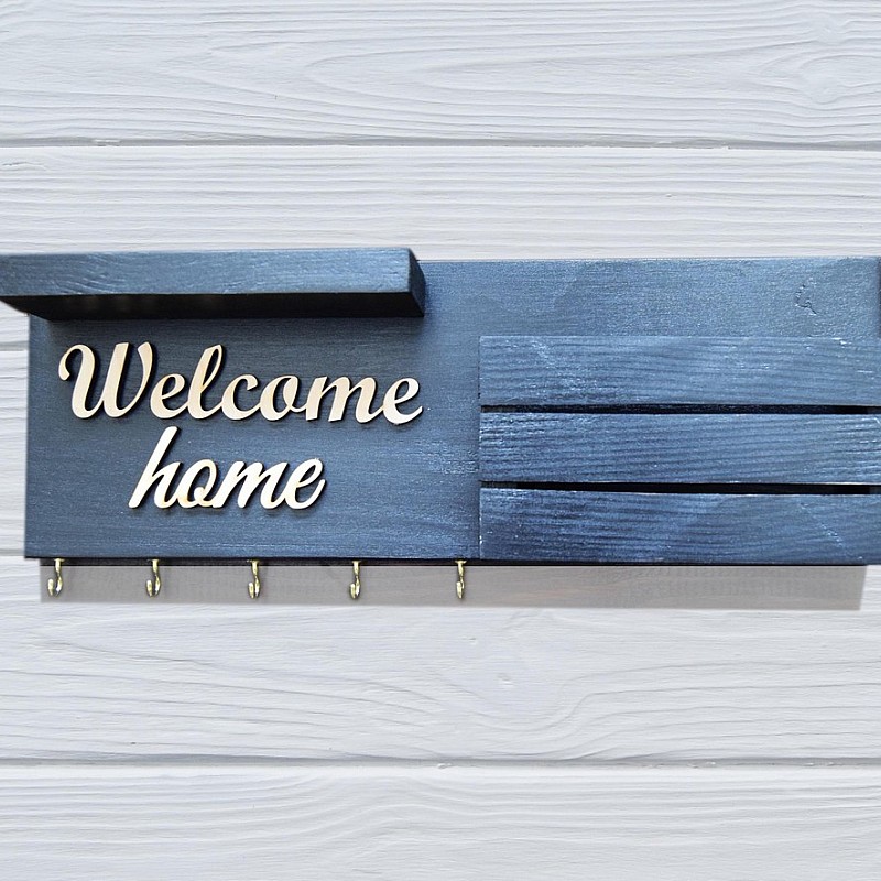 Kişiye Özel - Ahşap Cepli Kapı Anahtarlığı