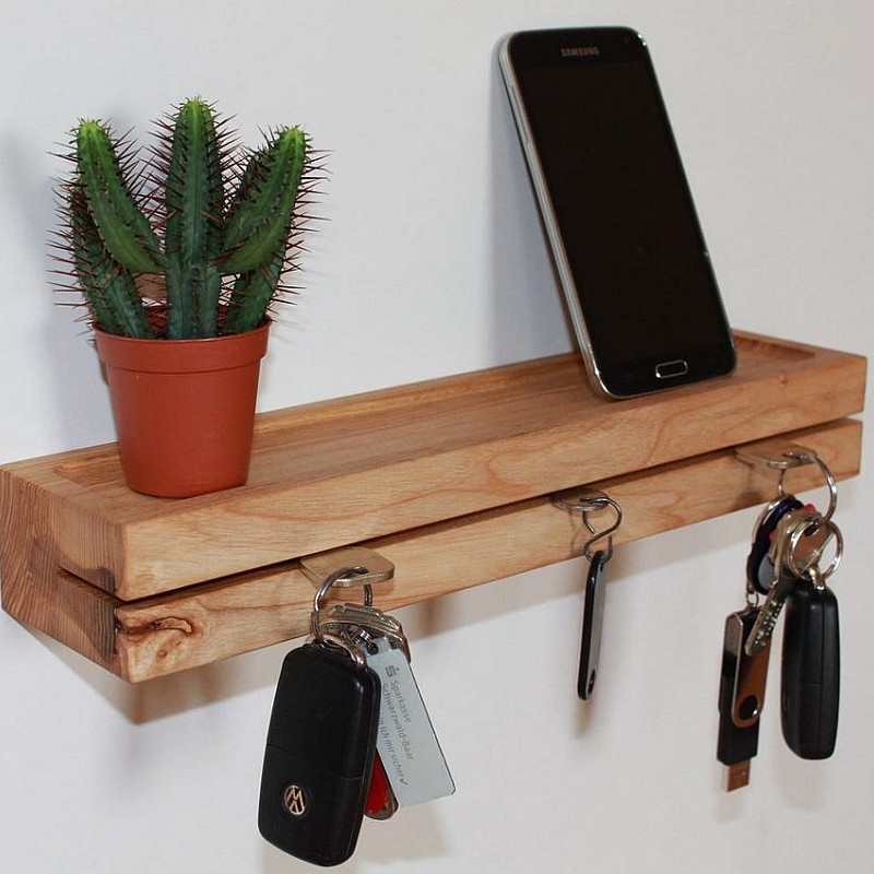 Kişiye Özel - Ahşap Kapı Yanı Düz Oyma Anahtarlık Anderson Tasarım