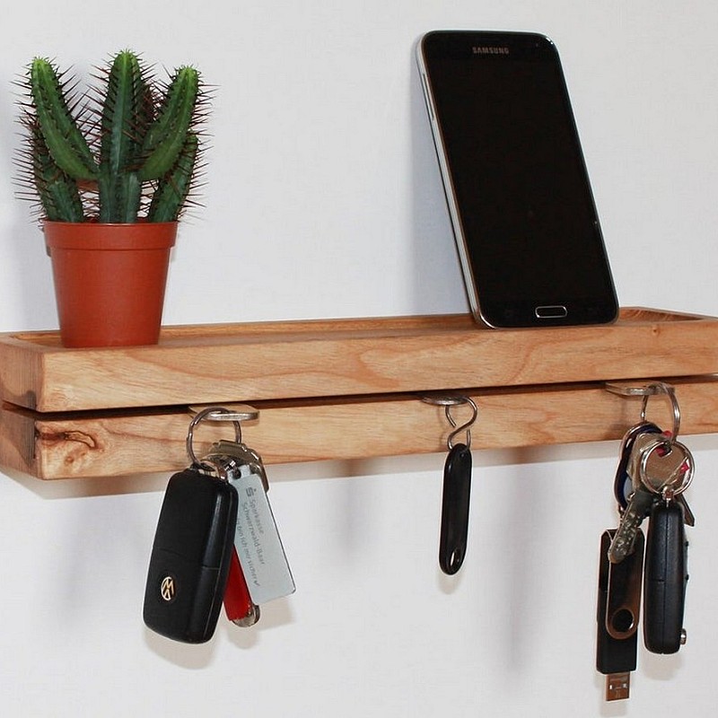 Kişiye Özel - Ahşap Kapı Yanı Düz Oyma Anahtarlık Anderson Tasarım