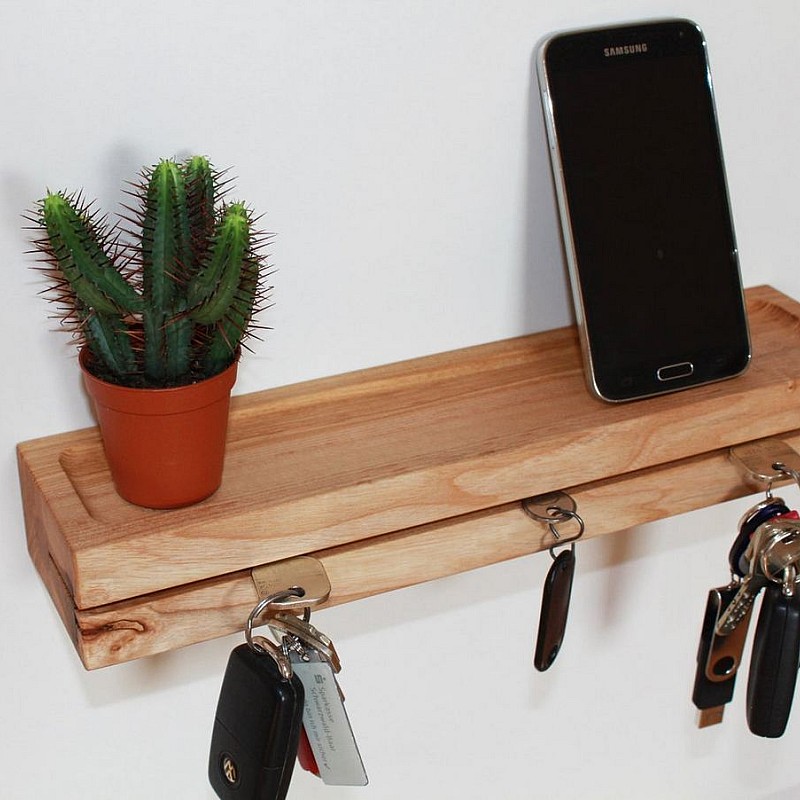 Kişiye Özel - Ahşap Kapı Yanı Düz Oyma Anahtarlık Anderson Tasarım