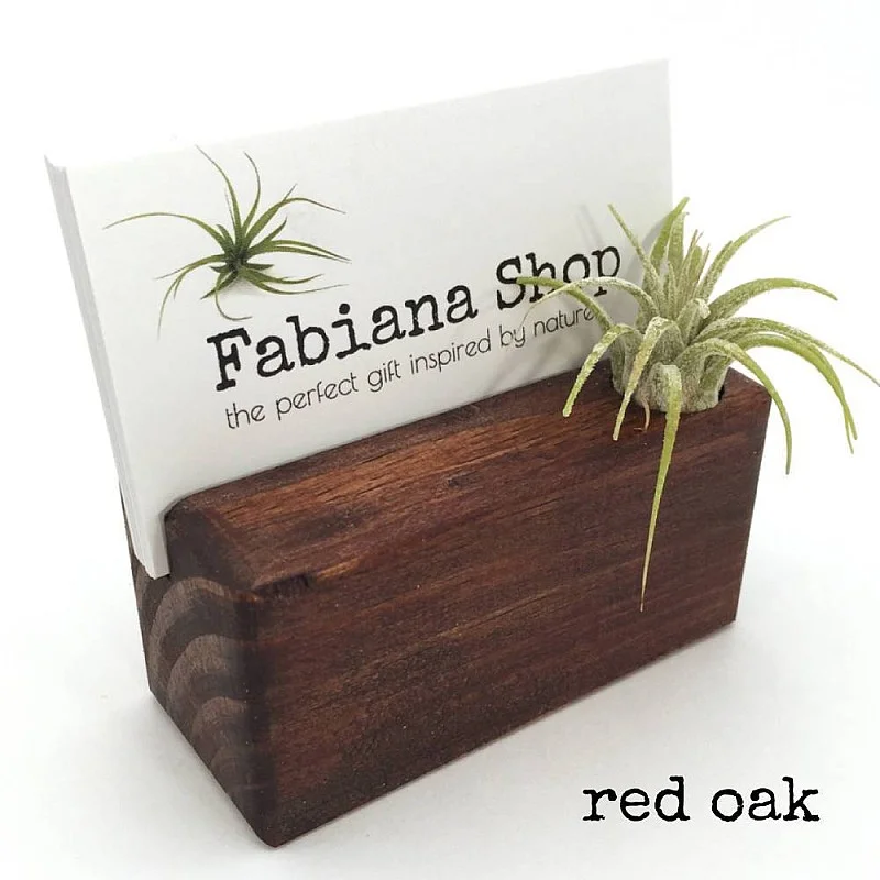 Kişiye Özel - Ahşap Saksılı Masaüstü Kartvitiklik Flowerpot Tasarım