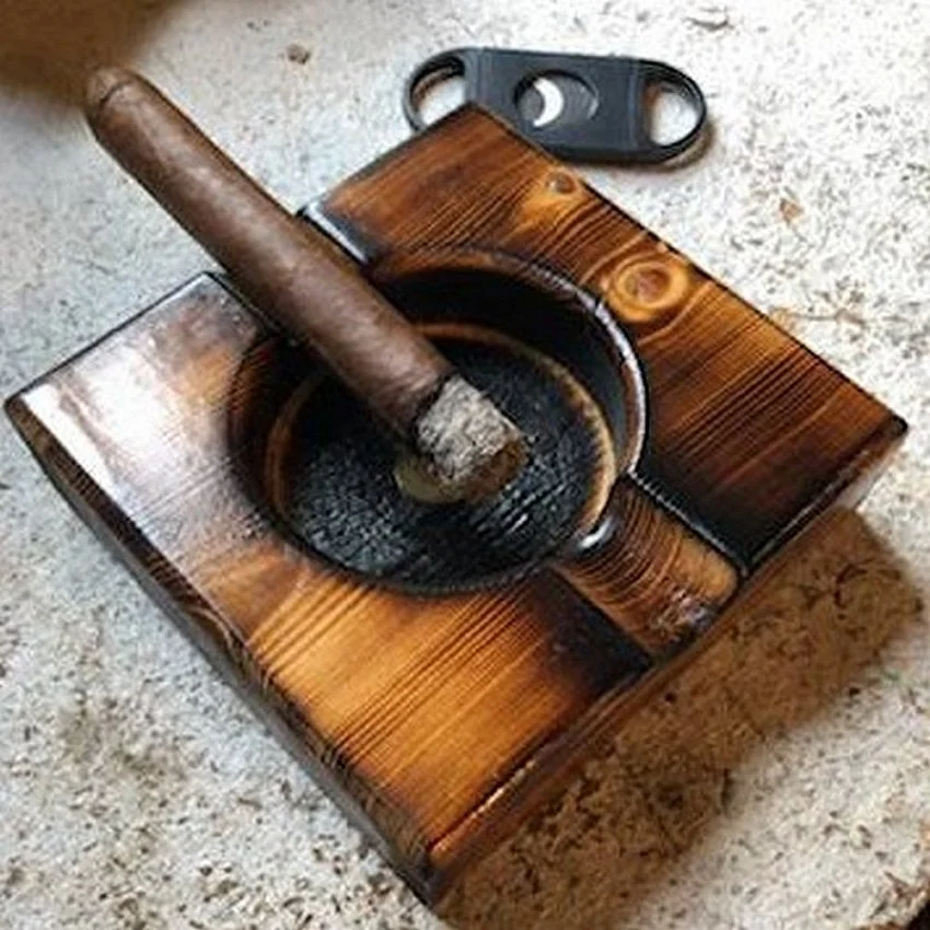 Kişiye Özel - Ahşap Yakma Kül Tablası Kişiye Özel - Ahşap Yakma Kül Tablası