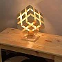 Kişiye Özel - Ahşap Tasarım Cubic Masaüstü Lamba
