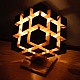 Kişiye Özel - Ahşap Tasarım Cubic Masaüstü Lamba