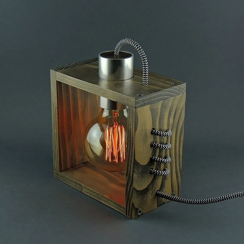 Kişiye Özel - Ahşap Tasarım Gigo Masaüstü Lamba