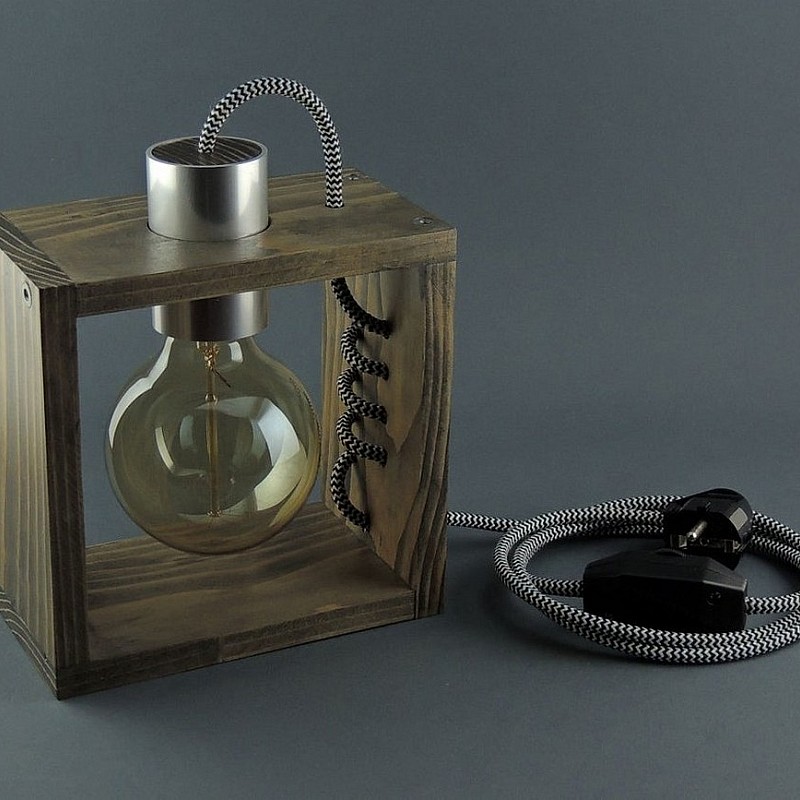 Kişiye Özel - Ahşap Tasarım Gigo Masaüstü Lamba