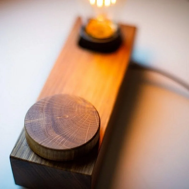 Kişiye Özel - Ahşap Tasarım Desk Masaüstü Lamba