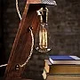 Kişiye Özel - Ahşap Edison Tasarım Masaüstü Lamba