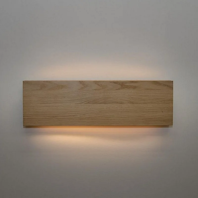 Kişiye Özel - Ahşap Duvar Üstü Led Modern Lamba