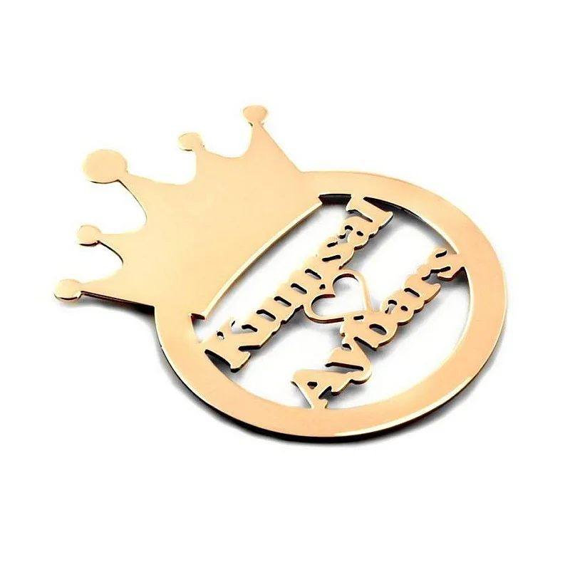 Kişiye Özel - Metal Buzdolabı Magneti Kral Taç