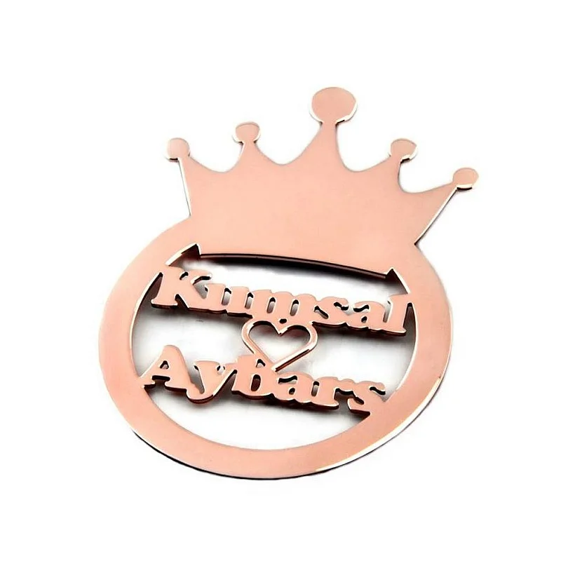 Kişiye Özel - Metal Buzdolabı Magneti Kral Taç