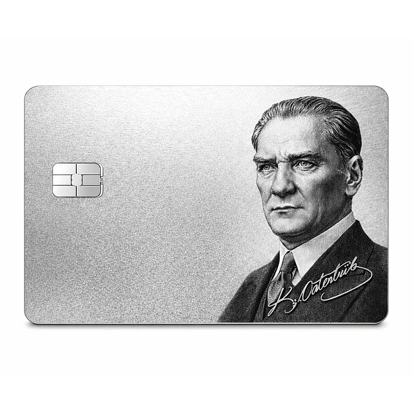 Metal Kredi Kartı - 925K Gerçek Gümüş Kaplama