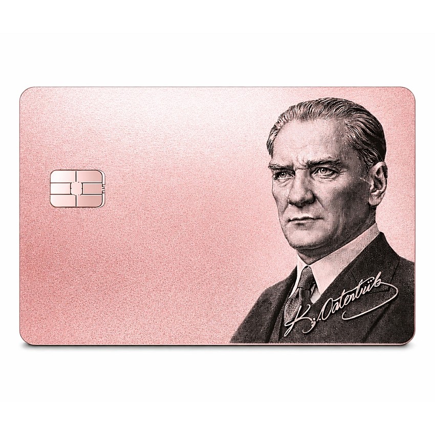 Metal Kredi Kartı Cnc İşleme - 24K Gerçek Rose Altın Kaplama