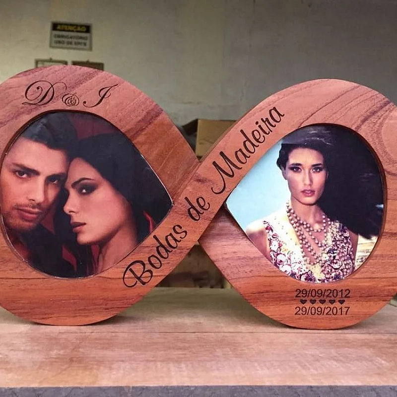 Kişiye Özel - Ahşap Sade Sonsuzluk Resim Çercevesi