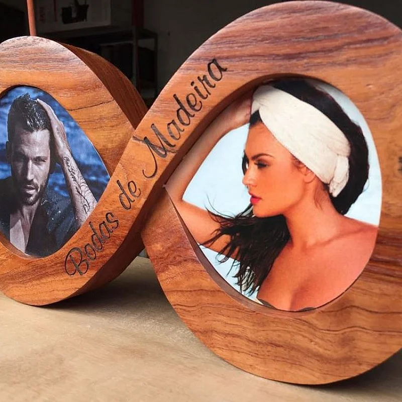 Kişiye Özel - Ahşap Sade Sonsuzluk Resim Çercevesi