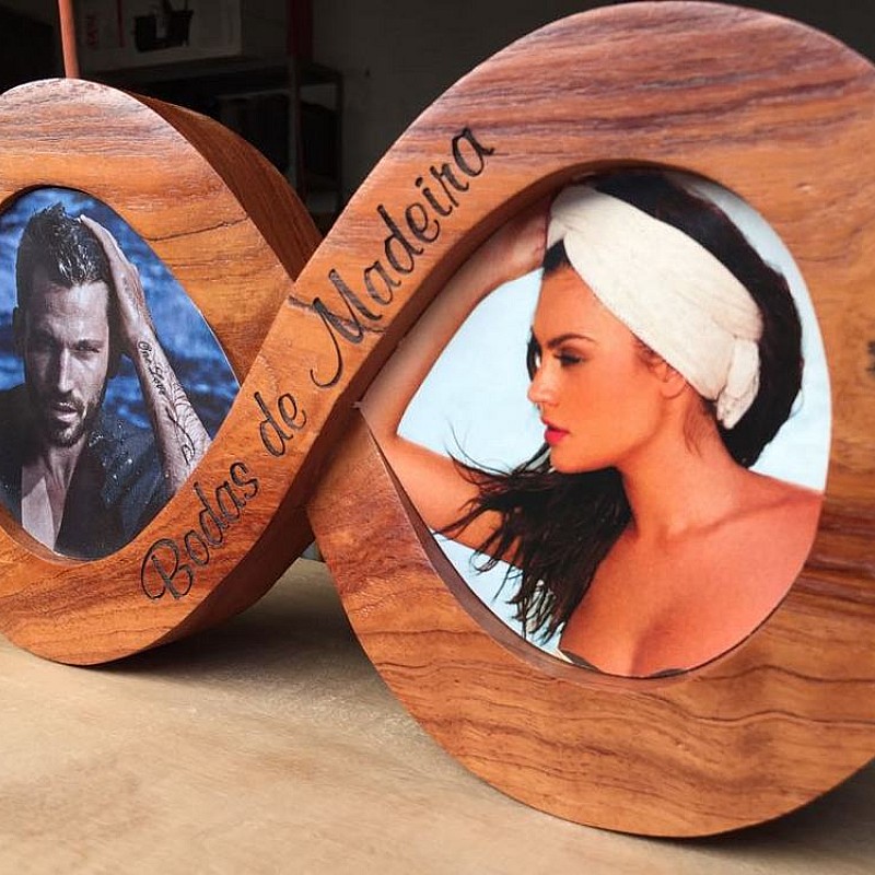 Kişiye Özel - Ahşap Sade Sonsuzluk Resim Çercevesi