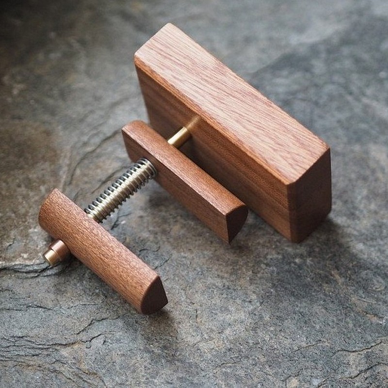 Kişiye Özel - Ahşap Tasarım Tekli Saat Standı