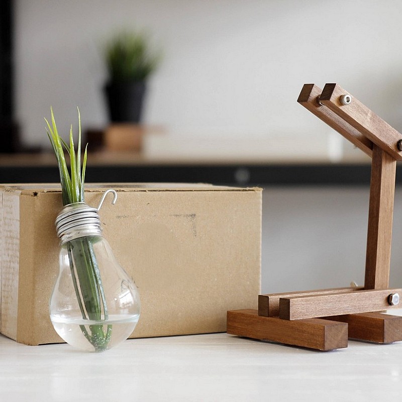 Kişiye Özel - Ahşap Ambül Saksı Bulb Tasarım